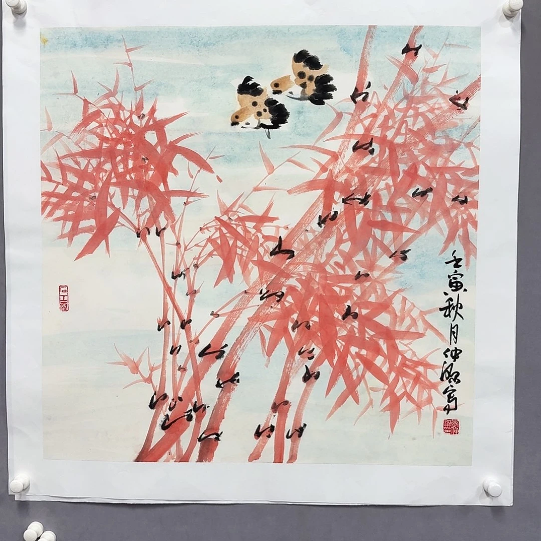 国画亲笔手绘放心去藏