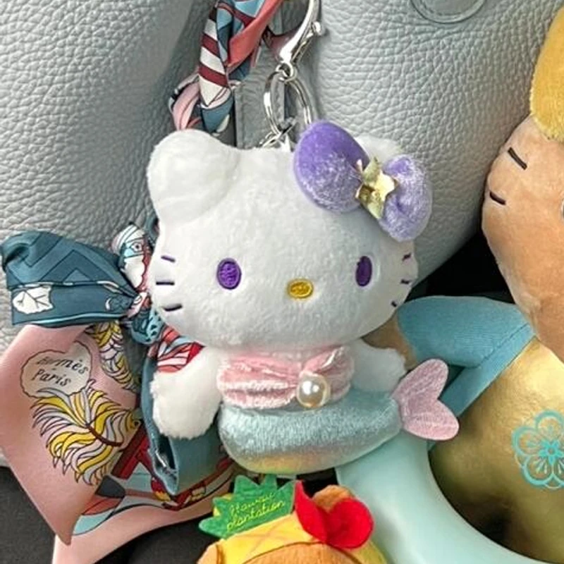 【淳淳专属】HelloKitty 50周年蒂芙尼绿色美人鱼 钥匙扣 玩偶