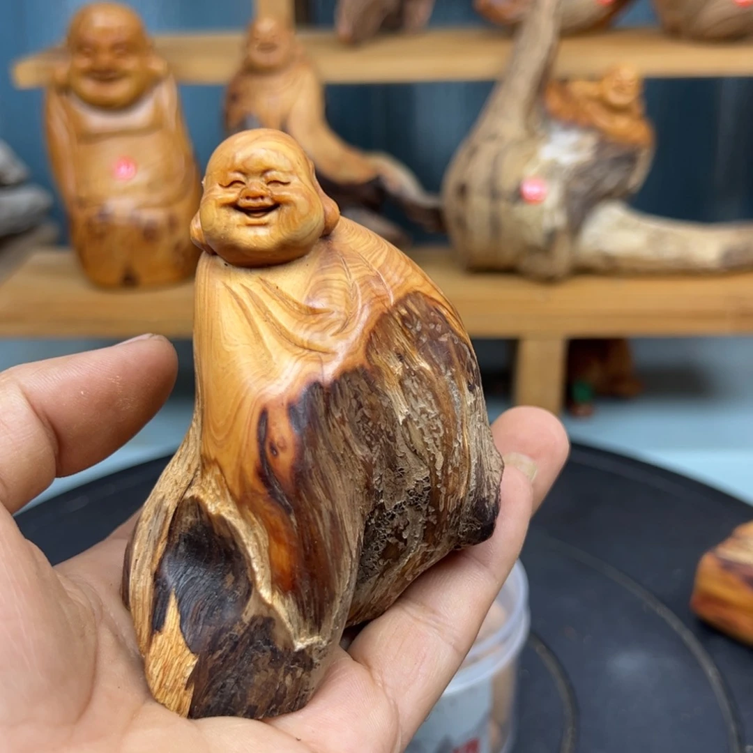 木q****晨崖柏木摆件手把件