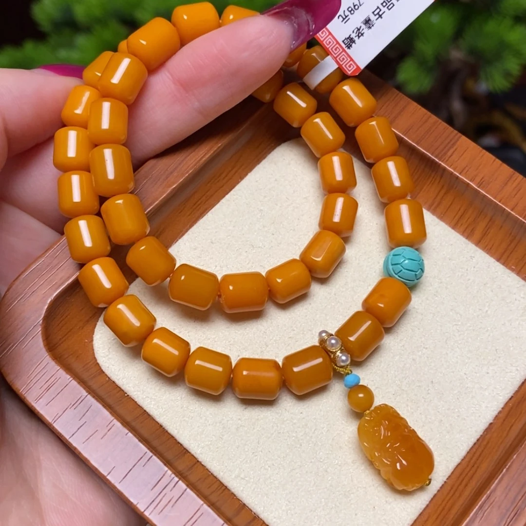【闪购商品】蜜蜡颈饰未镶嵌手串