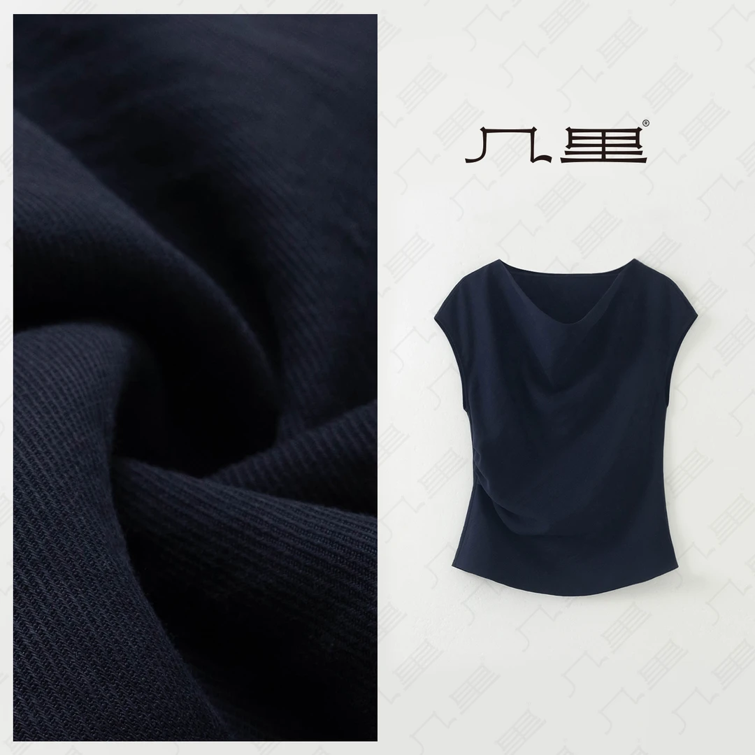 几里与麻 休闲百搭纯色无袖T恤 衣长52 胸围92 2052246