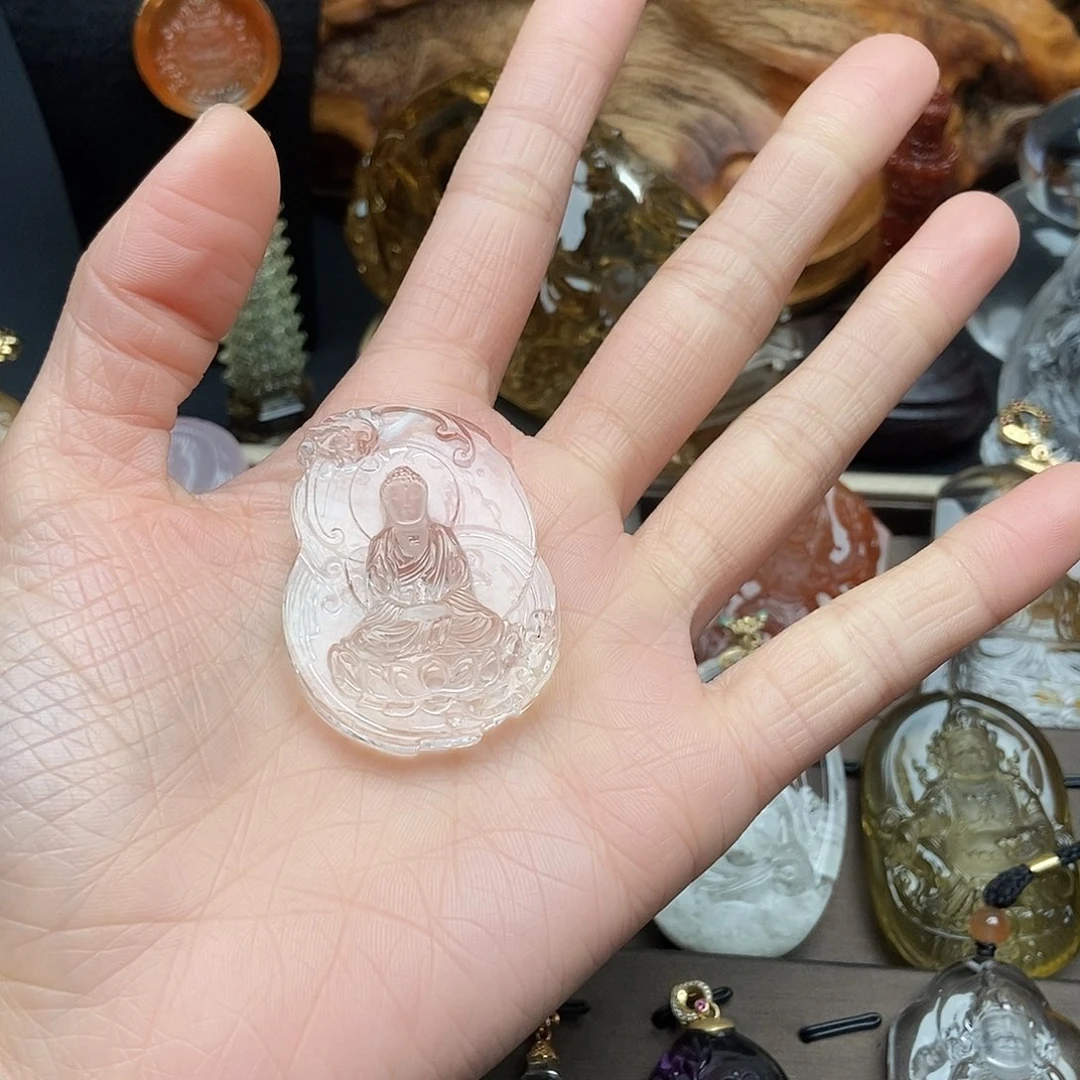 水晶吊坠未镶嵌半*生吊坠