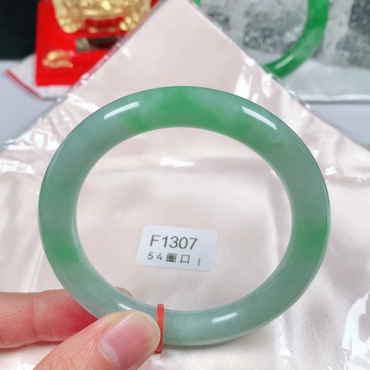 未镶嵌手镯翡翠  编号F1307 圆条54