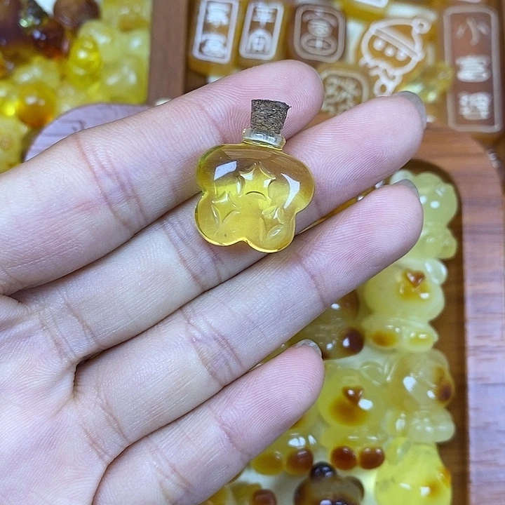 吊坠橄榄核许愿瓶74