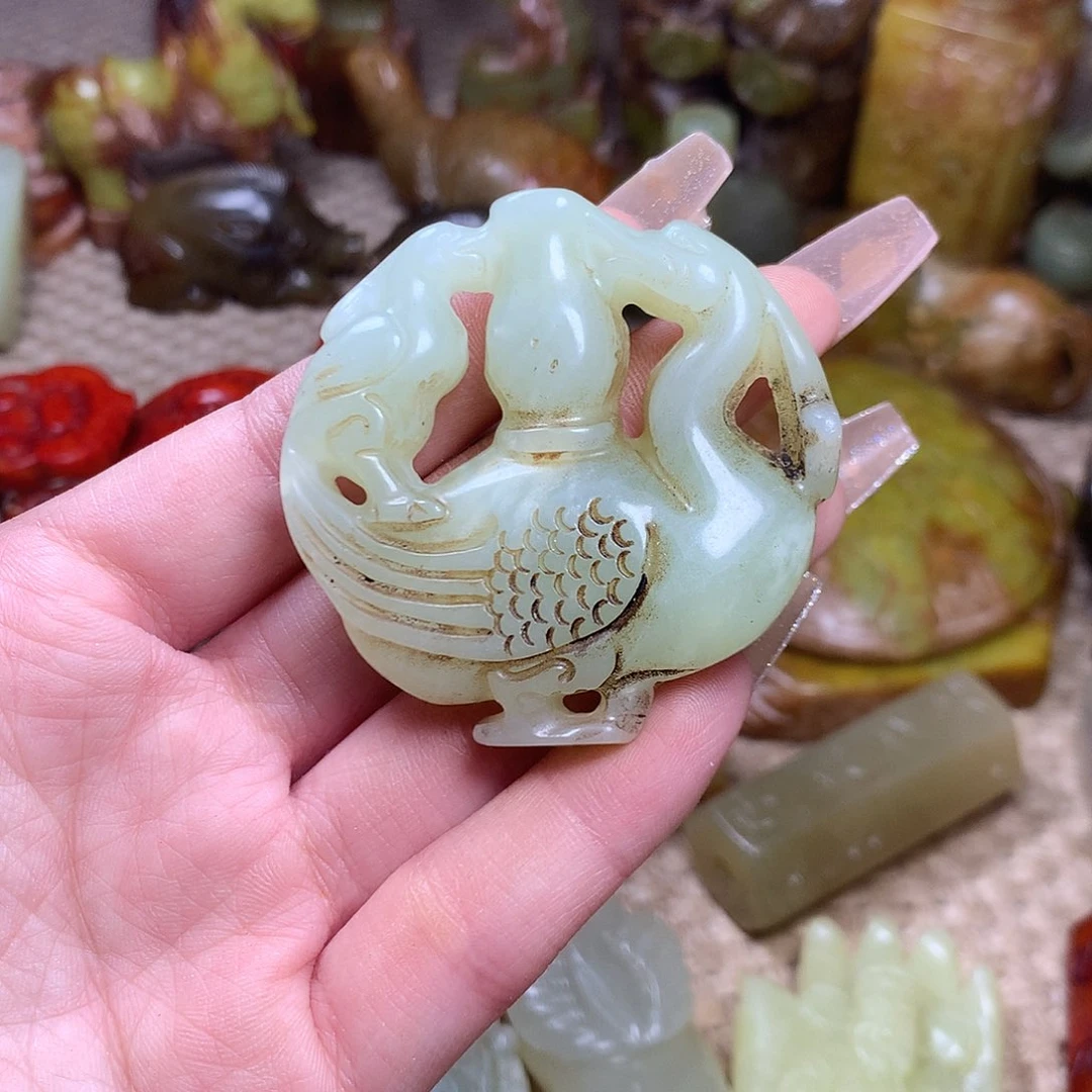 白玉菩提吊坠挂件