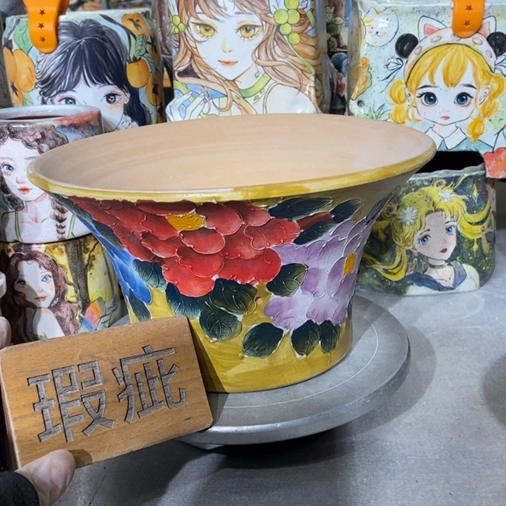 红陶景德镇艺术手绘作品