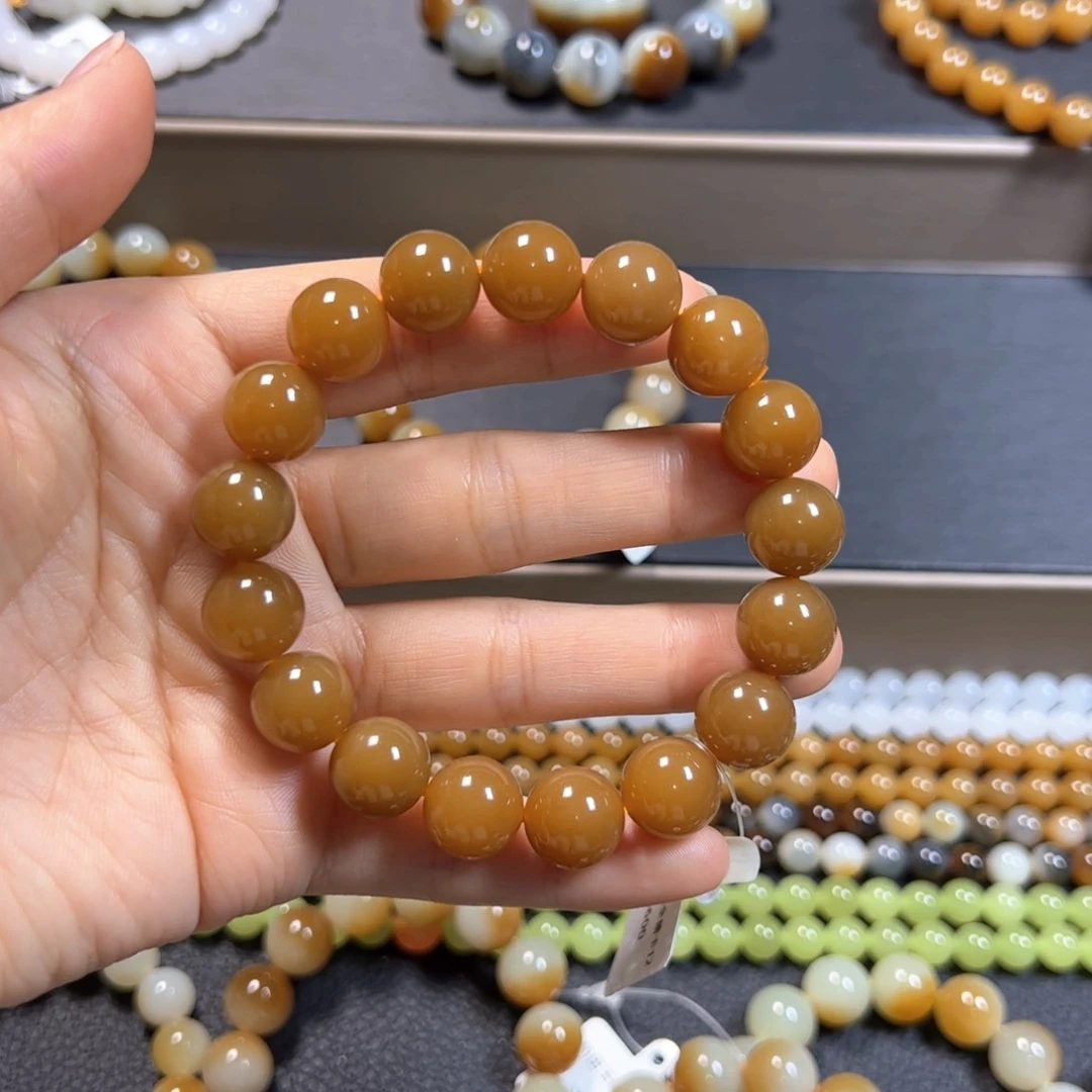 和田玉手链未镶嵌听*哥