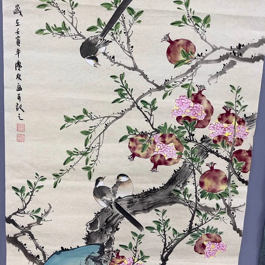 国画国画老师手绘作品