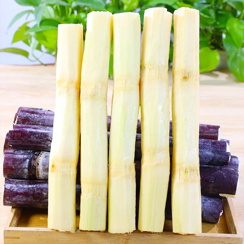 h广西黑皮甘蔗精选中段5斤脆甜多汁新鲜水果皮薄鲜脆