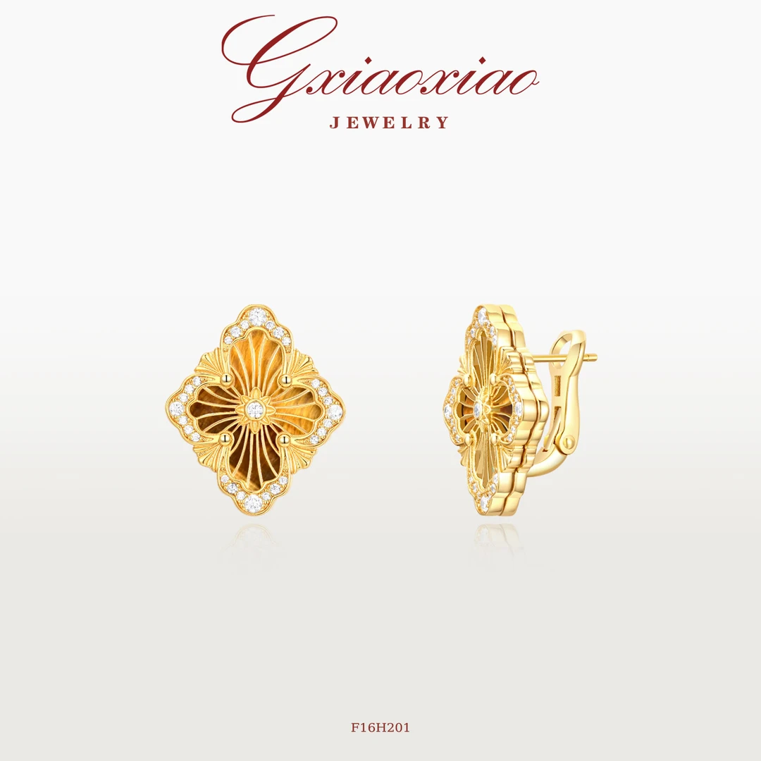 925银针 法式气质高定歌剧系列耳环 F16H201