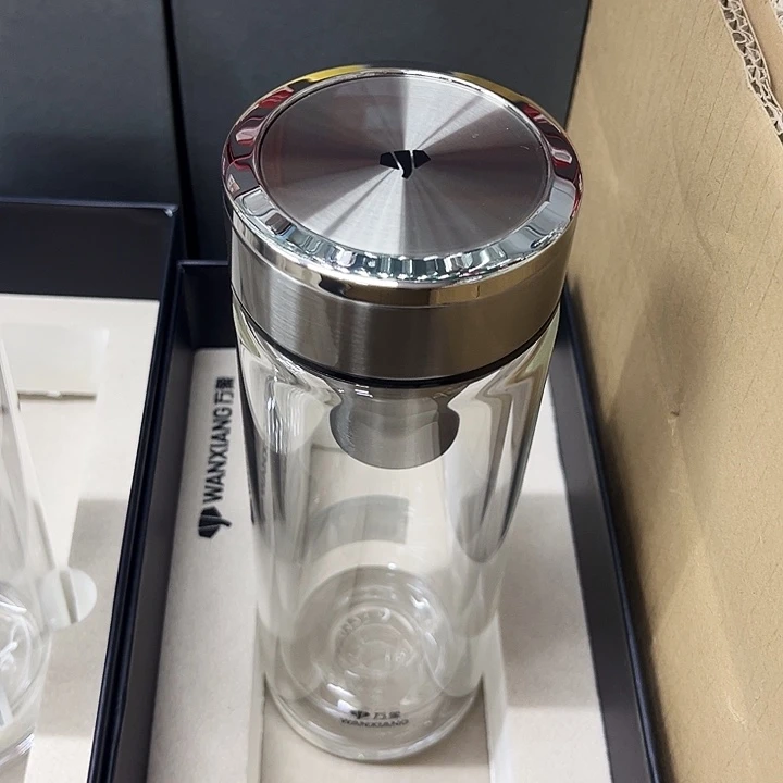 万象双玻璃杯v48-370银