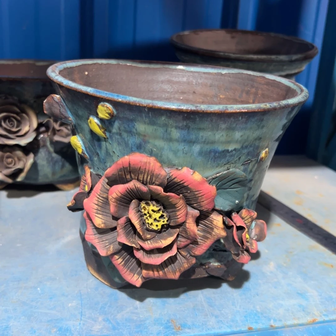 微瑕8 号陶然花器手工花盆