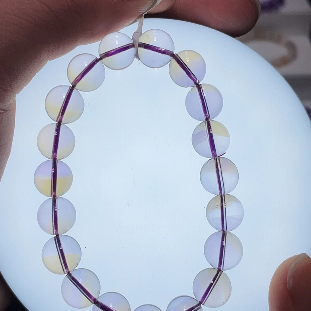 水晶手链未镶嵌紫黄晶10