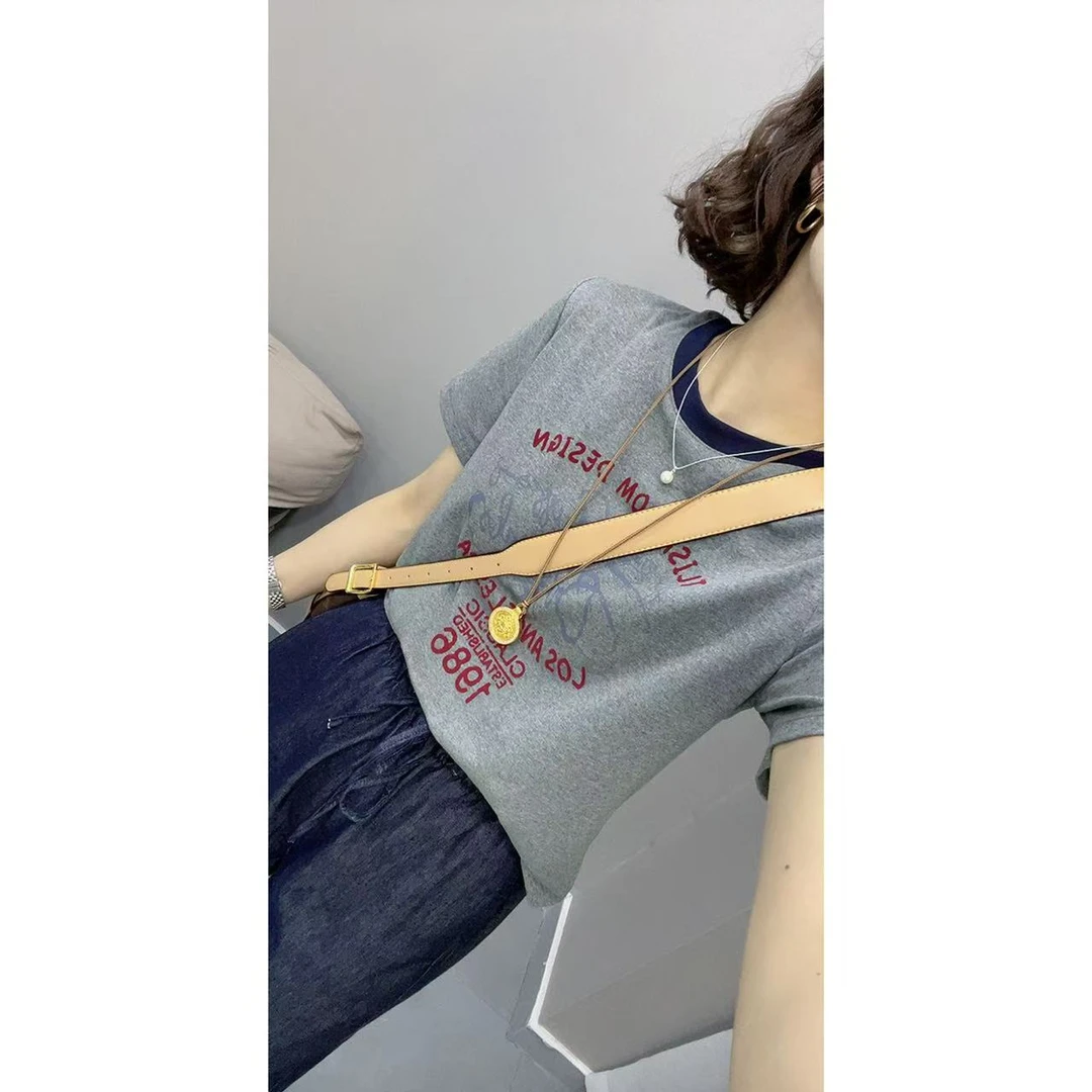 MCC新品红字母短袖T恤