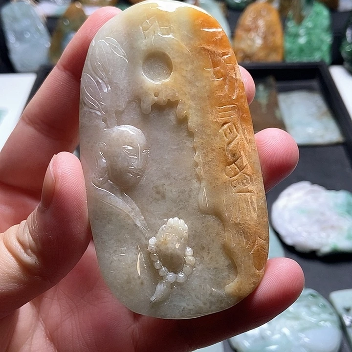 翡翠未镶嵌颈饰翡翠a货