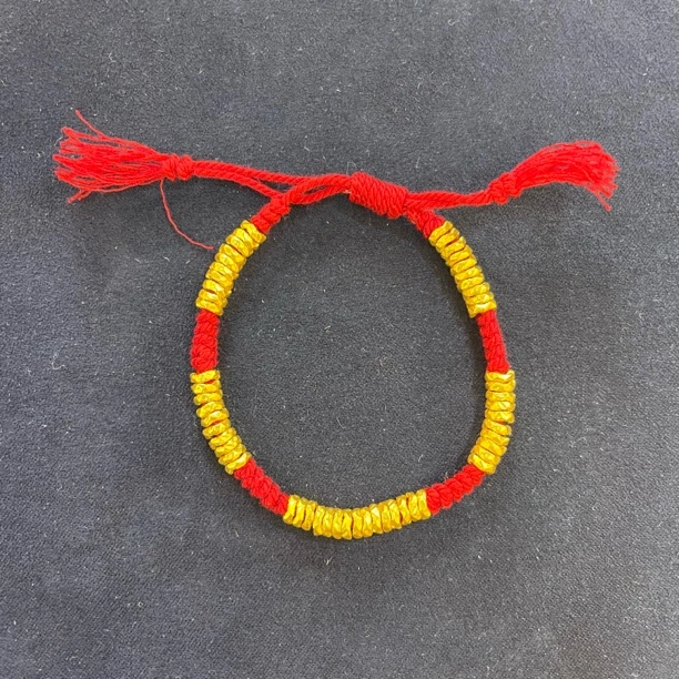 足金饰品 5mm盘缠手绳 55粒 C0212