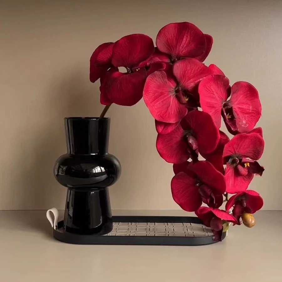 态生活不规则中古风玻璃花瓶创意客厅复古插花水培容器摆件装饰品