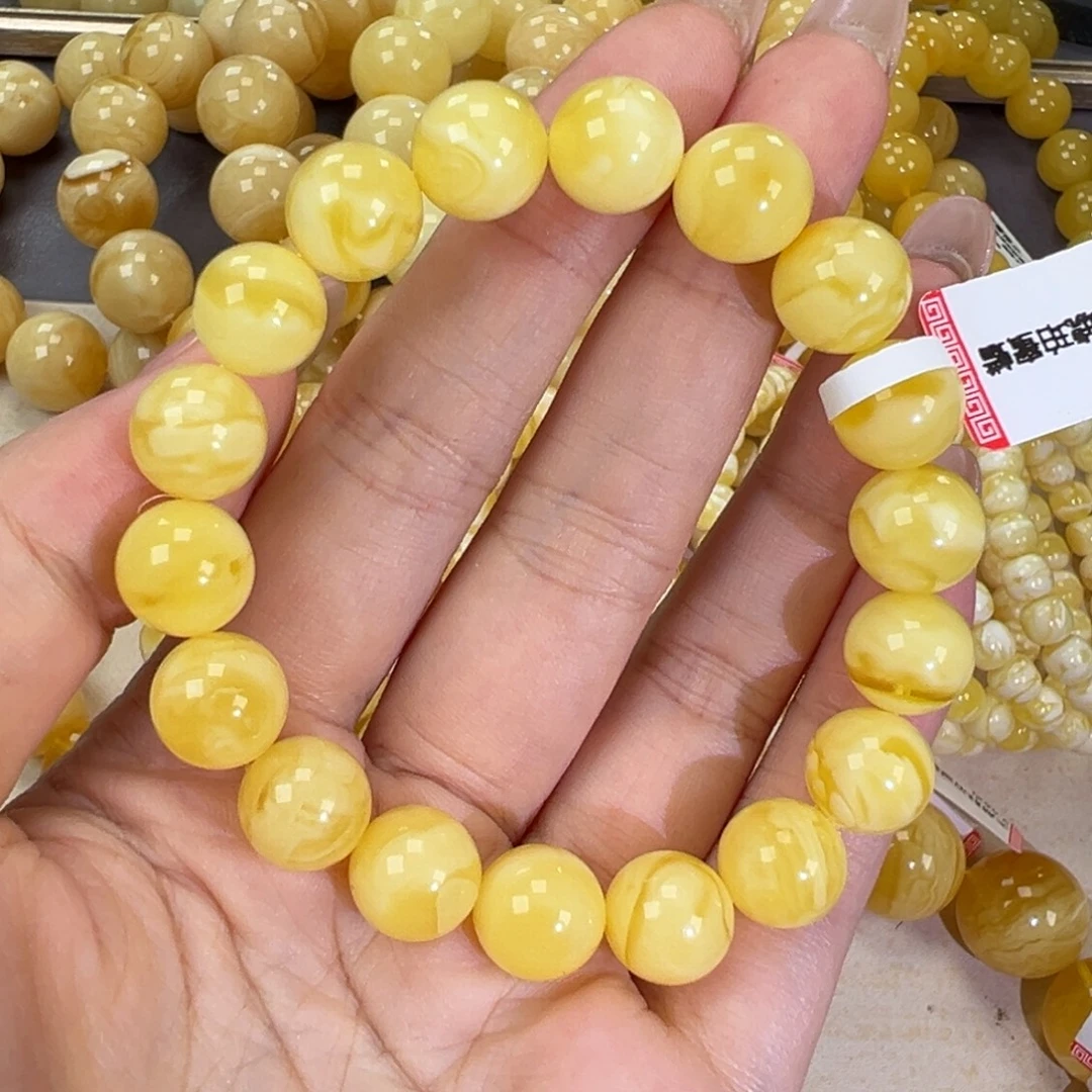 手链琥珀未镶嵌14.4妖花
