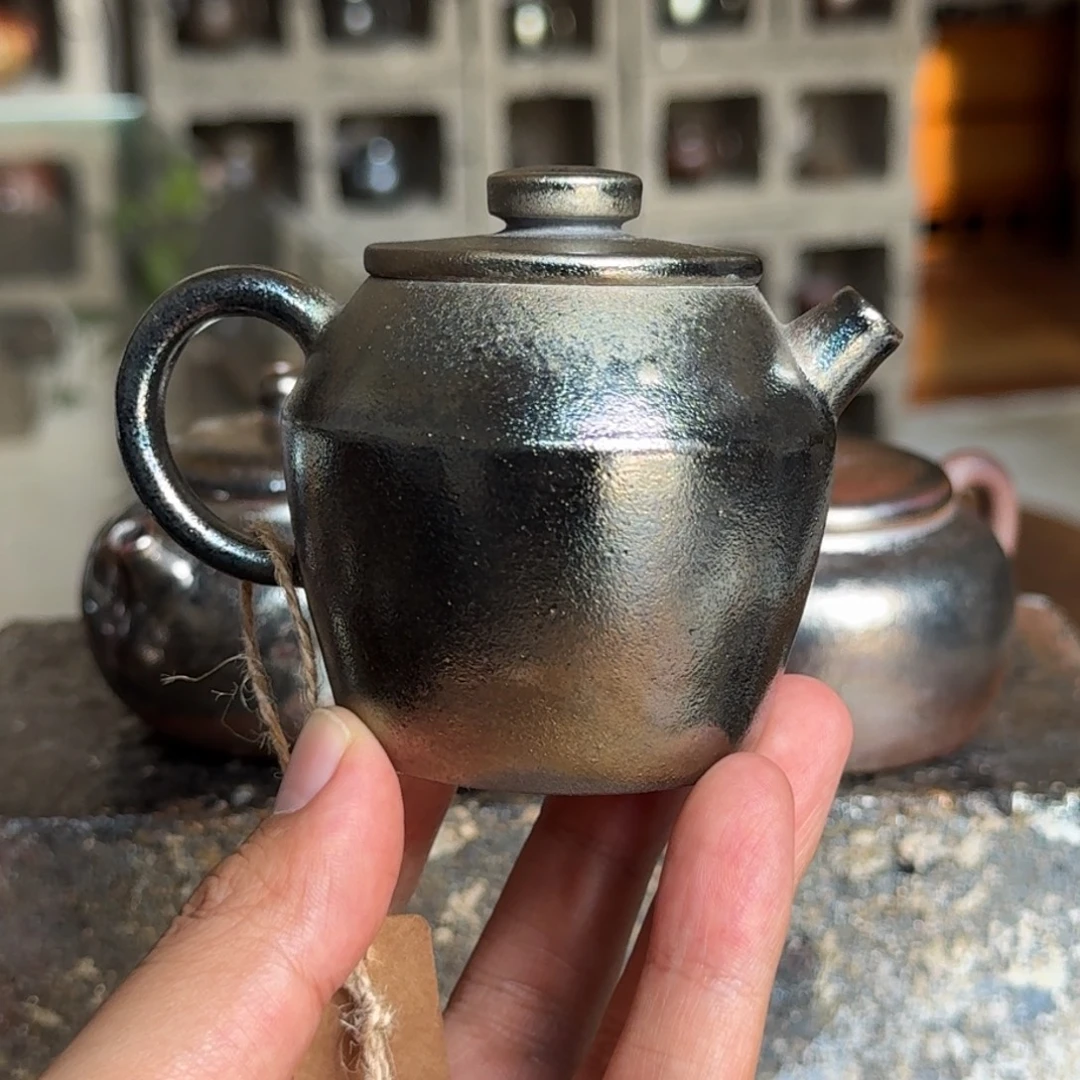 建水紫陶紫泥柴烧茶具