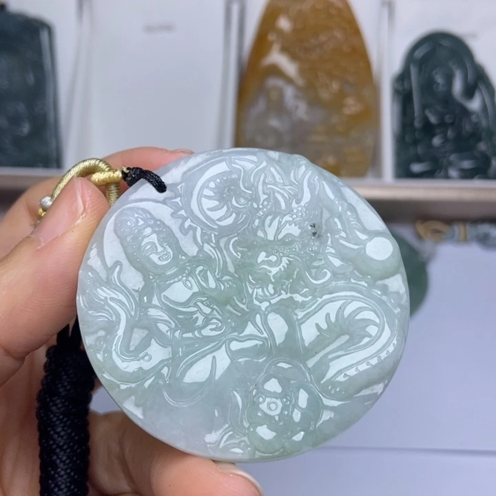 翡翠未镶嵌挂件翡翠