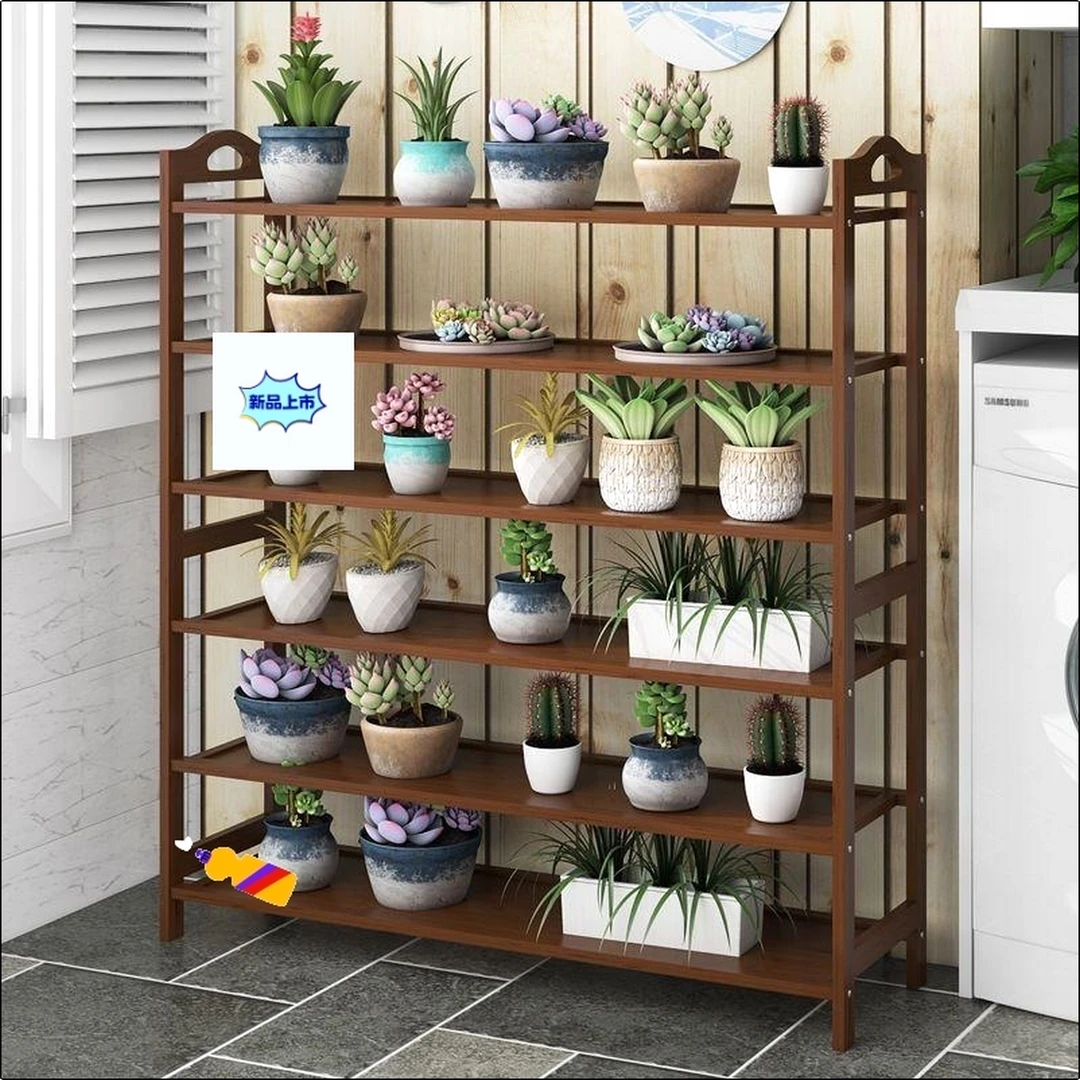 省空间宿舍落地货架置物架门口客厅收纳架花架卫生间隔板鞋柜架子