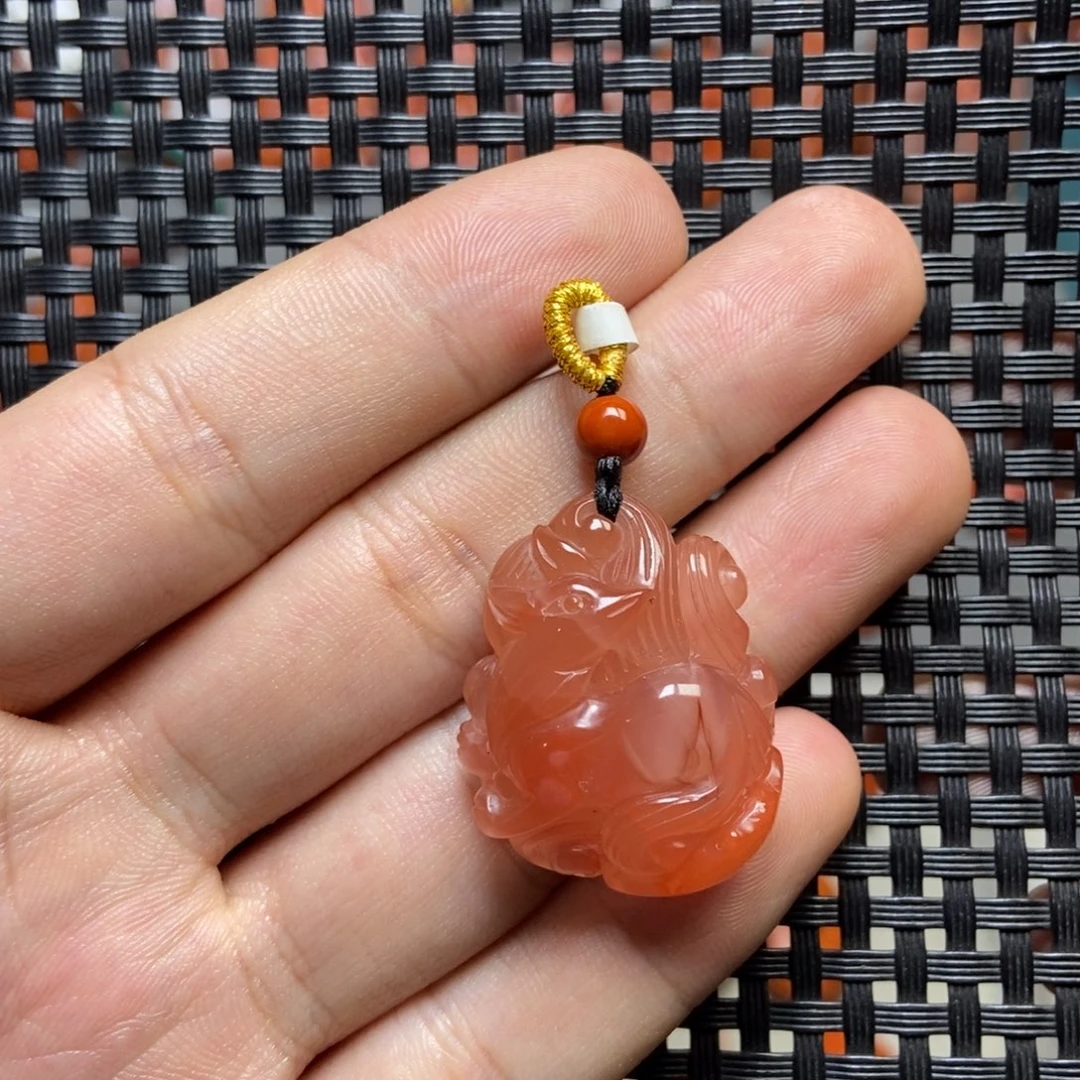南红玛瑙未镶嵌吊坠(不含链)