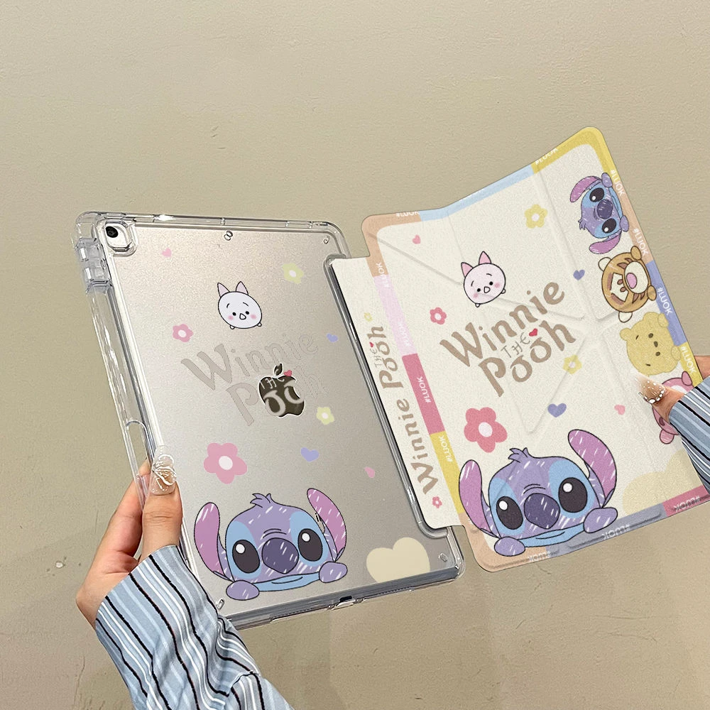 可爱史迪仔适用苹果iPadA16平板保护套202511寸华为平板壳小米pad