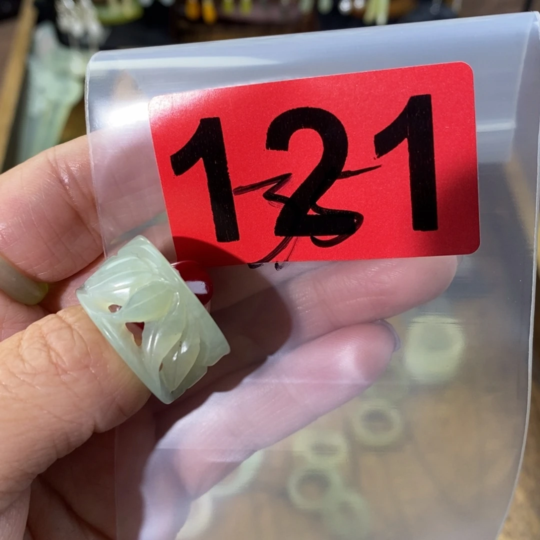 蛇纹石玉玉簪合金妘*