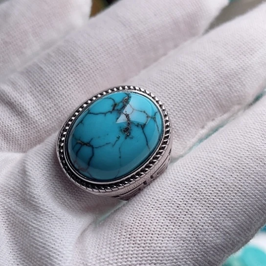 银S925镶嵌绿松石配饰