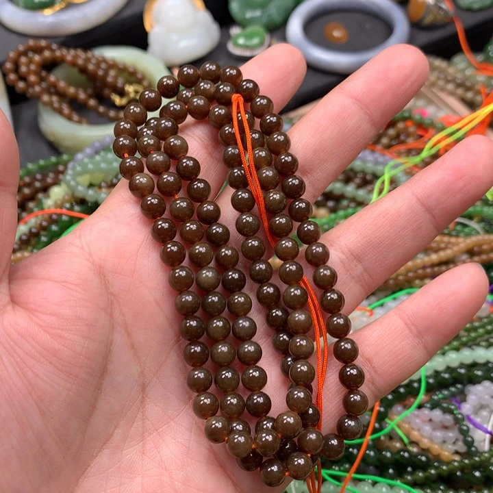 和田玉未镶嵌手链57