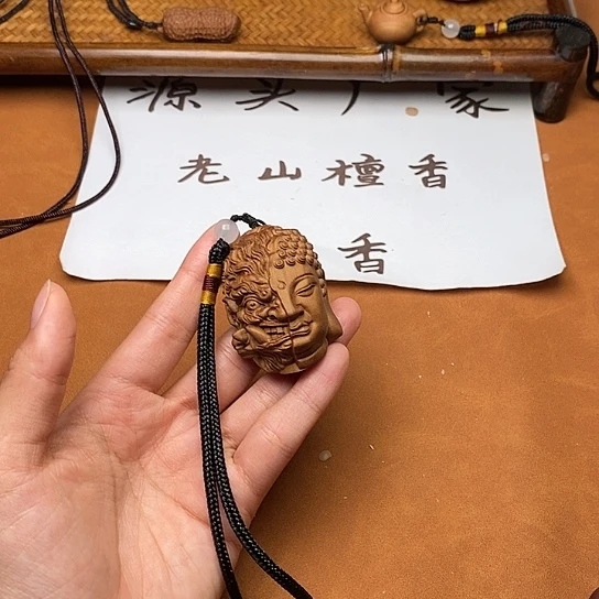 檀香木手串/手链一念之间手把件