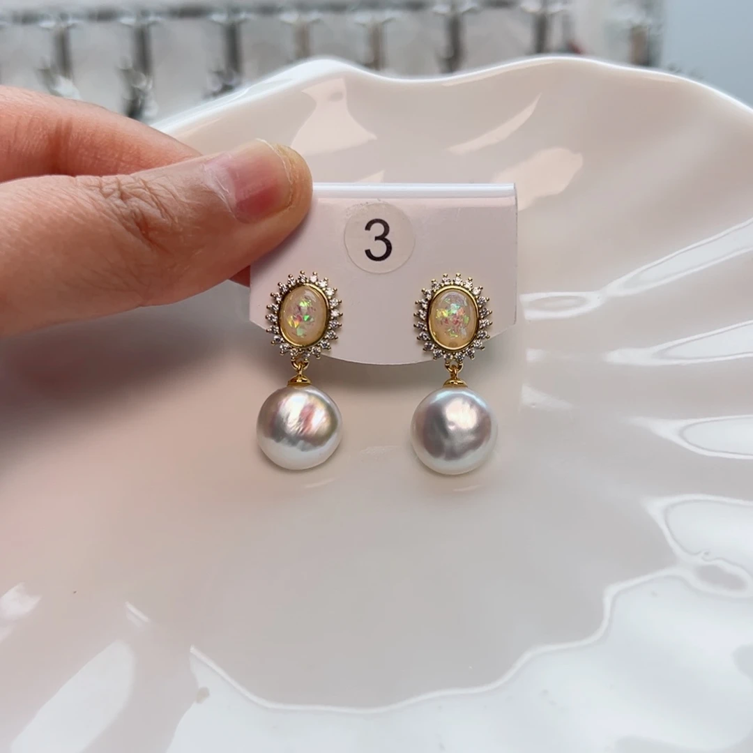 淡水珍珠手链银S925镀金镶嵌