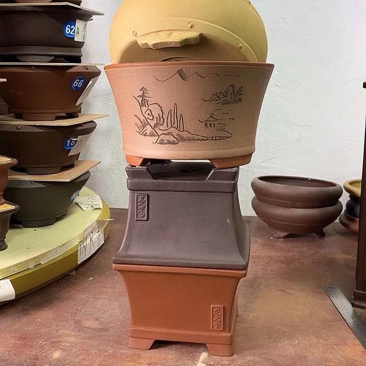 紫砂花盆今天下午