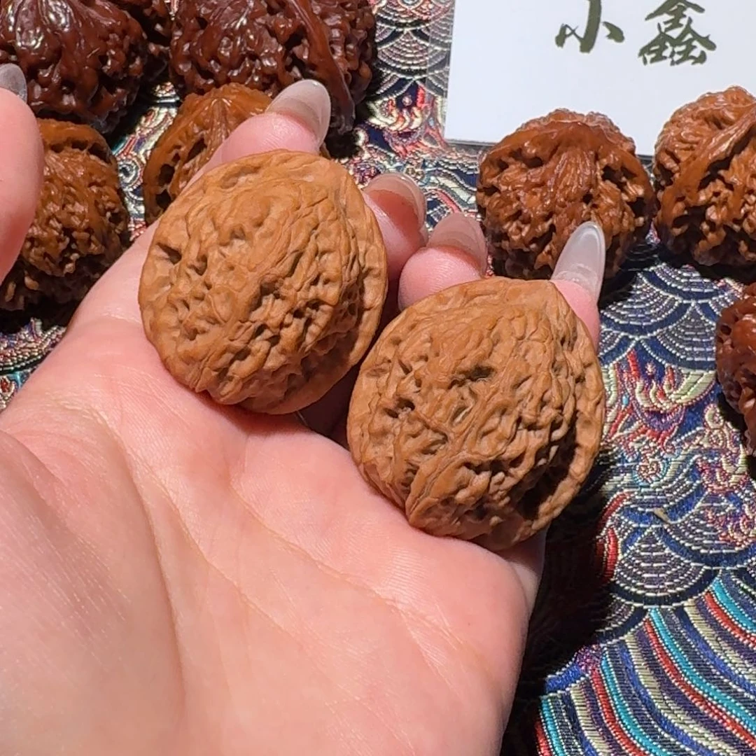 把件核桃097号35原树玉观音文玩核桃S