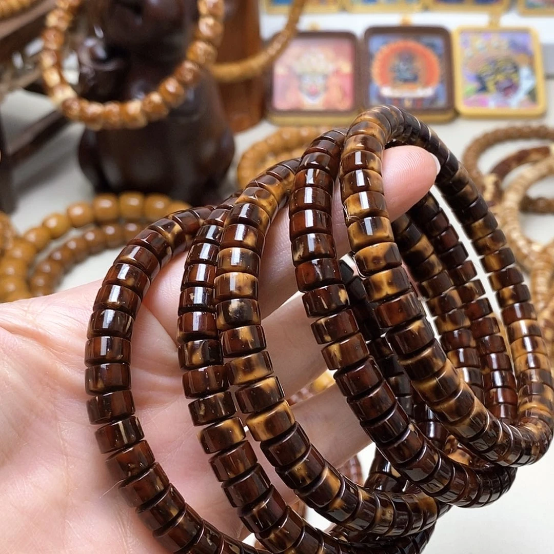 紫金鼠吊坠紫金鼠花皮手串