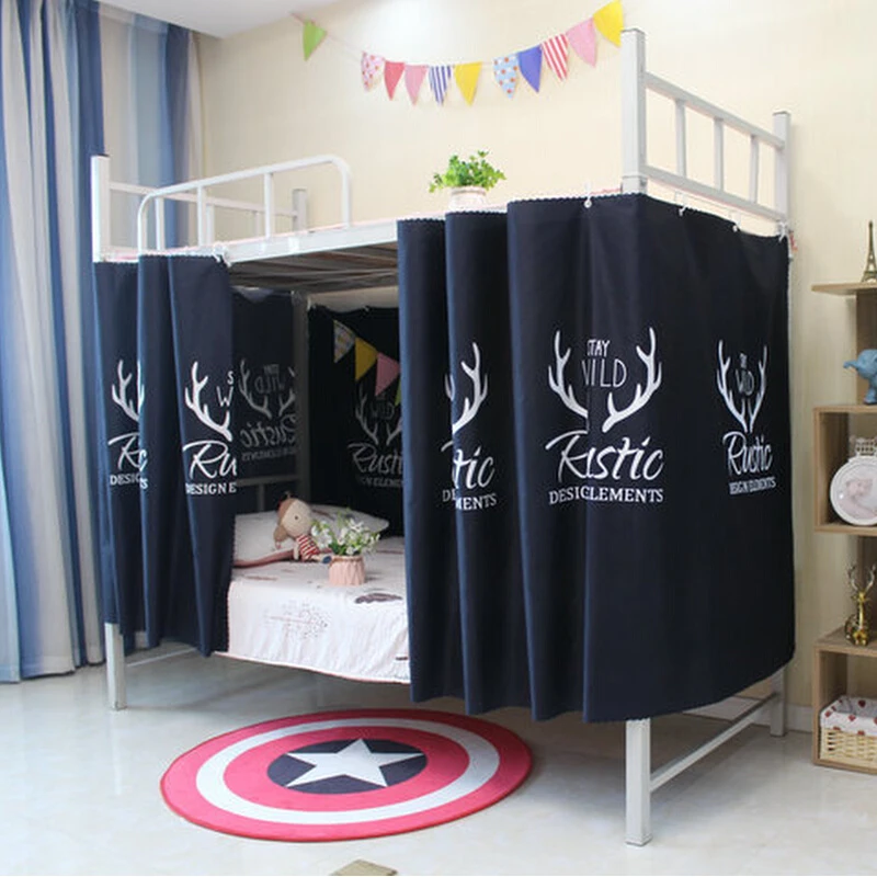 学生宿舍床帘上铺下铺遮挡帘单人床男女围挡帘子寝室挂帘简易遮光