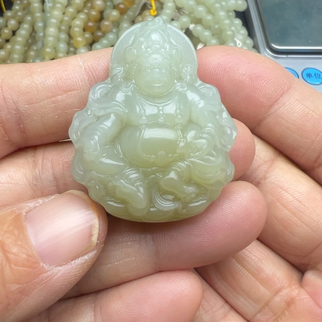 和田玉（糖玉）未镶嵌吊坠(不含链)