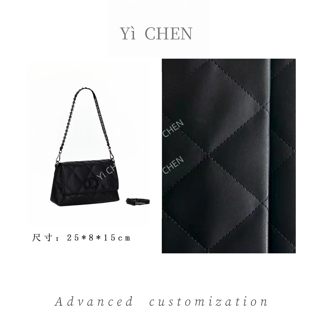 【Yì CHEN】GQ-20145-黑色 简约时尚女士新款轻奢单肩斜跨包