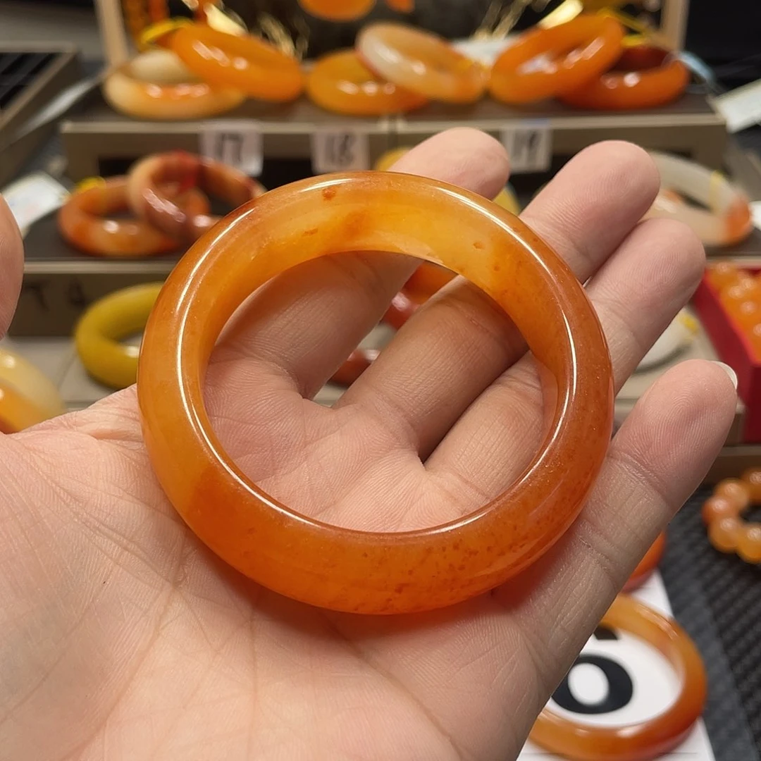 合金石英质玉（黄龙玉）手镯