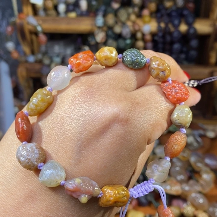 玛瑙/玉髓珠宝半成品未镶嵌心*