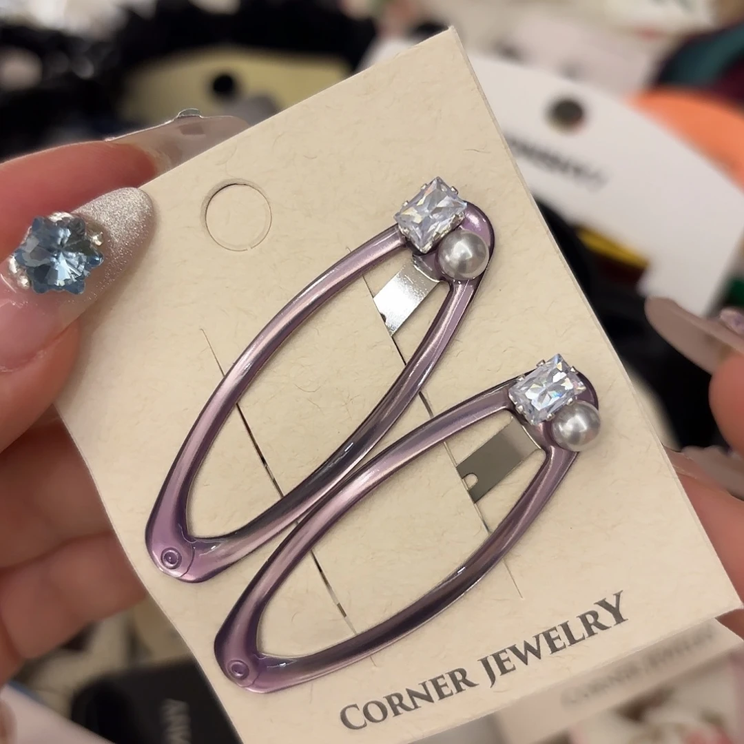 皮质铁合金发饰发夹