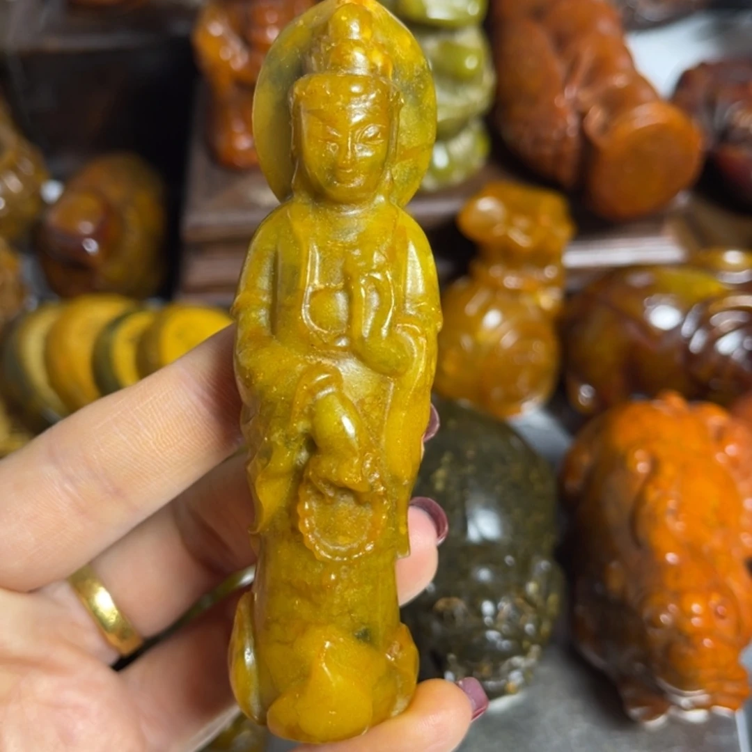 蛇纹石玉合金颈饰