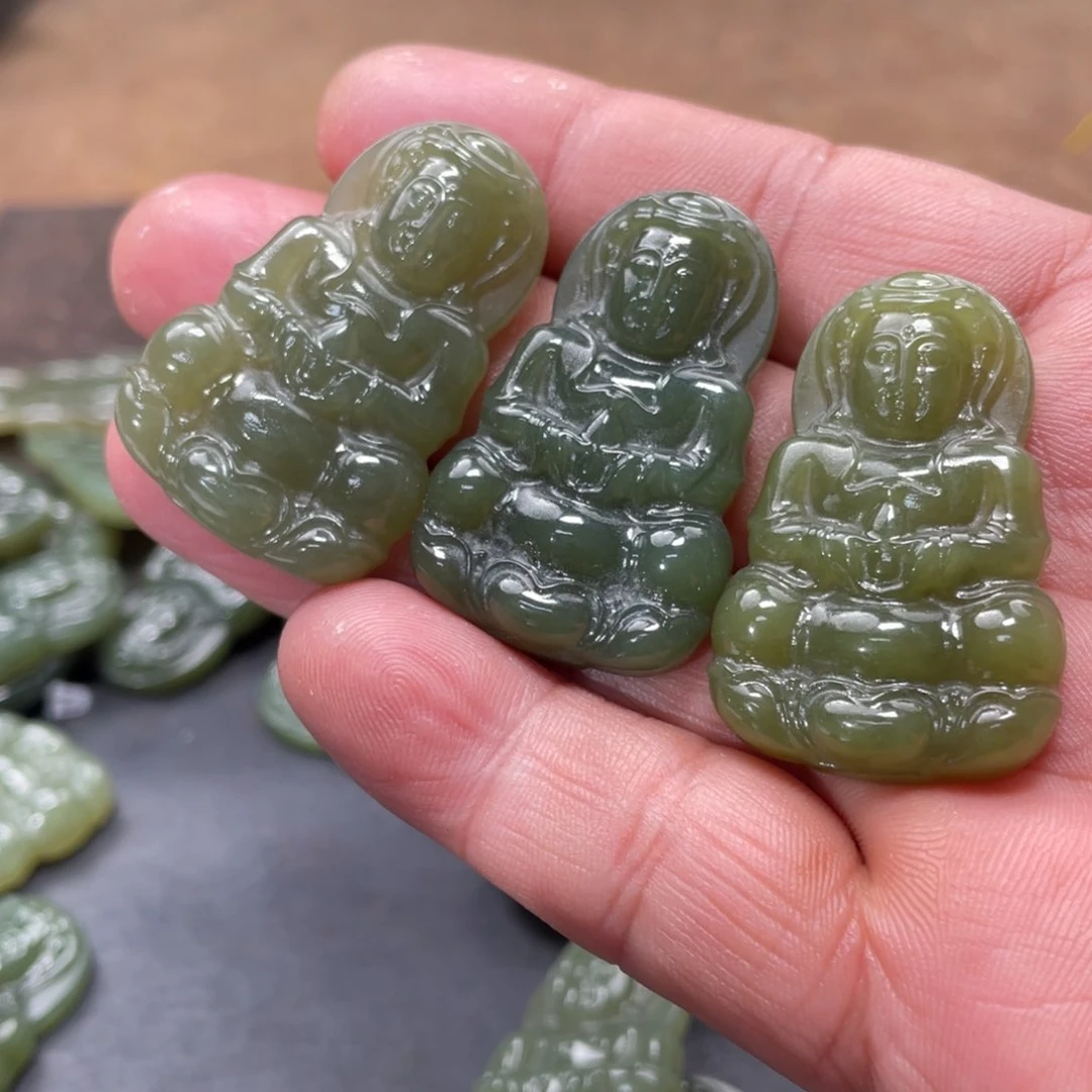 和田玉未镶嵌颈饰多样性发货拍一发一