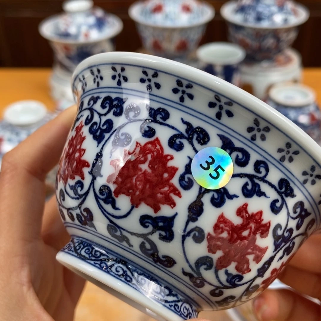 手绘现代茶具非古董