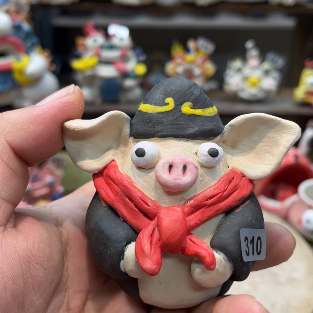 摆件纯手工抽象陶瓷摆件310