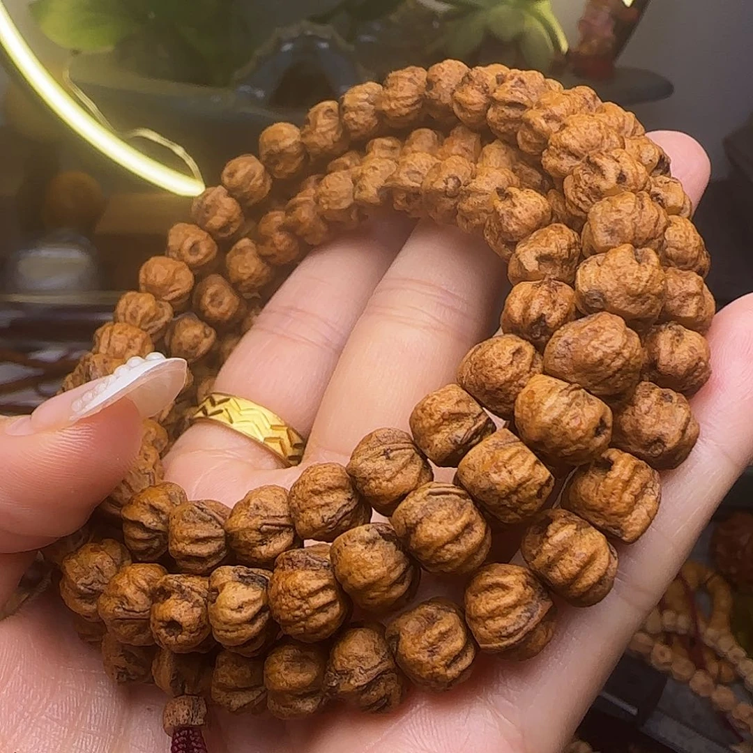 柏香籽/百香籽吊坠红芽微磨莲花