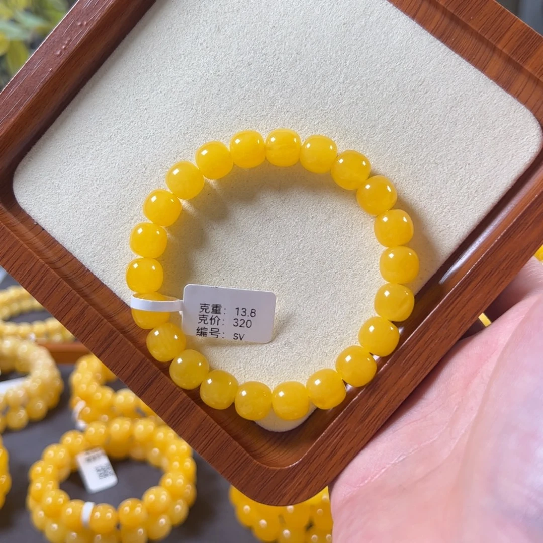 裸石琥珀未镶嵌10mm焦皮鸡油红满蜜老型sv