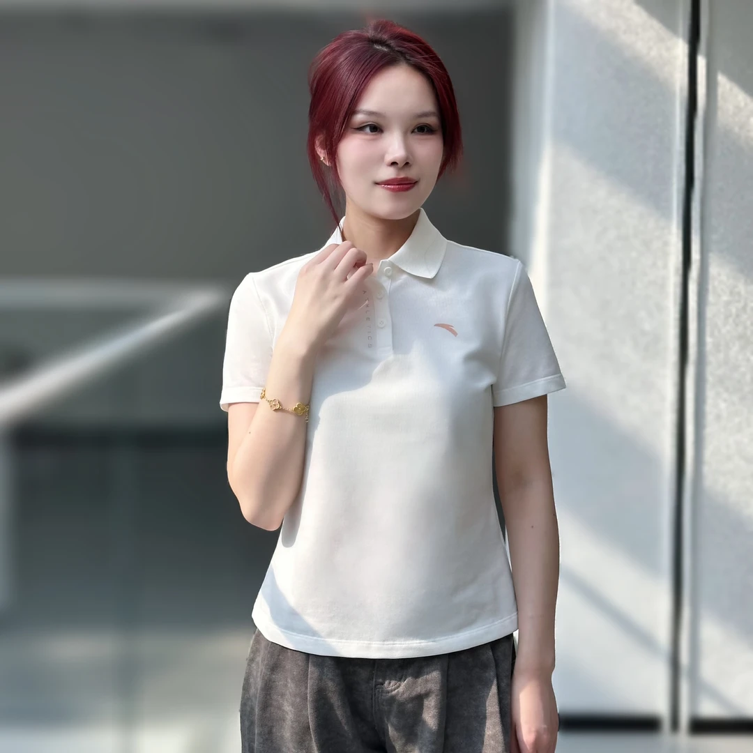 安踏运动POLO正肩训练运动短袖夏季新款商务翻领T恤-162527146#PJ