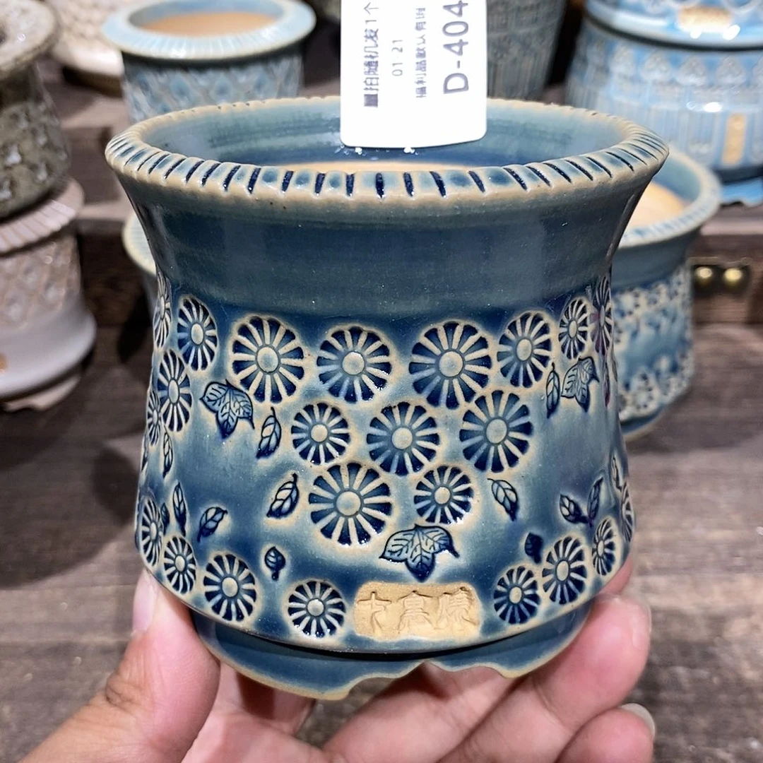 七里烧花盆1-21-404口径8