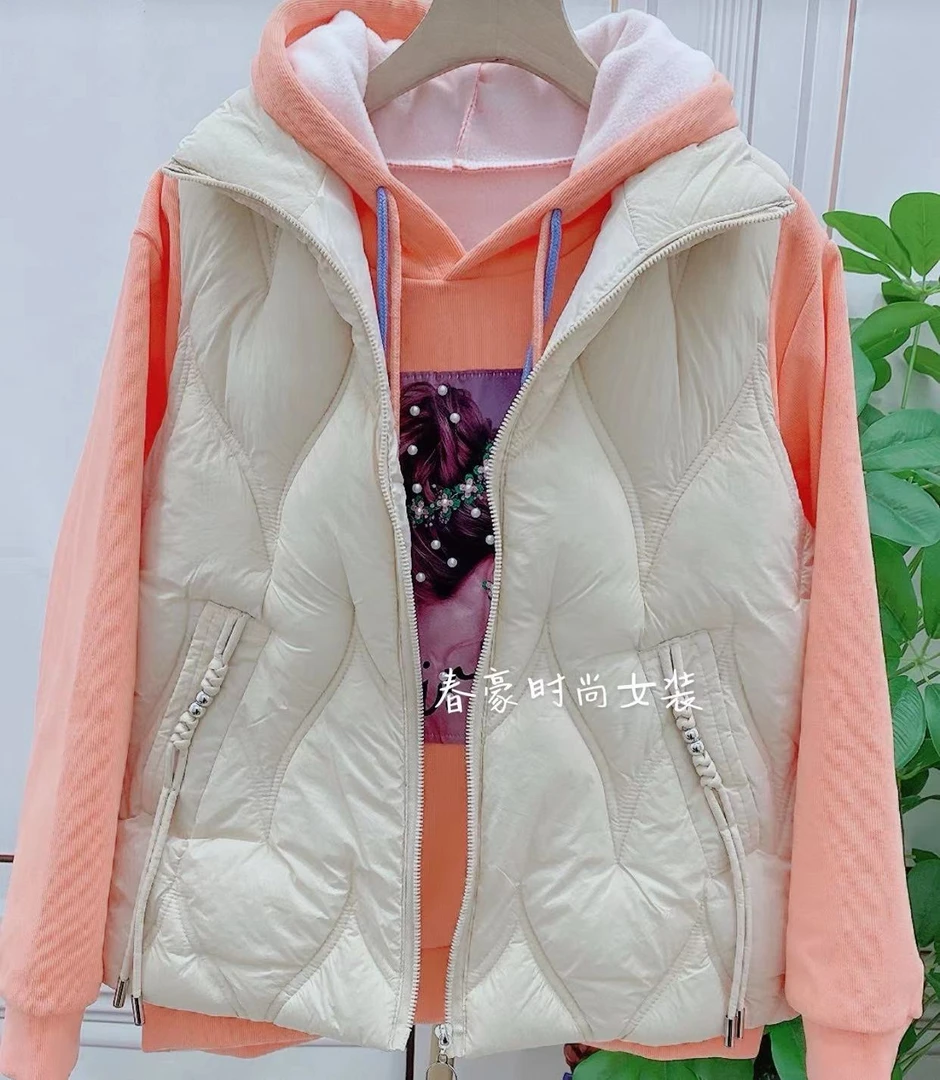 韩版时尚洋气立领棉马甲秋秋冬新款宽松加厚保暖背心坎肩